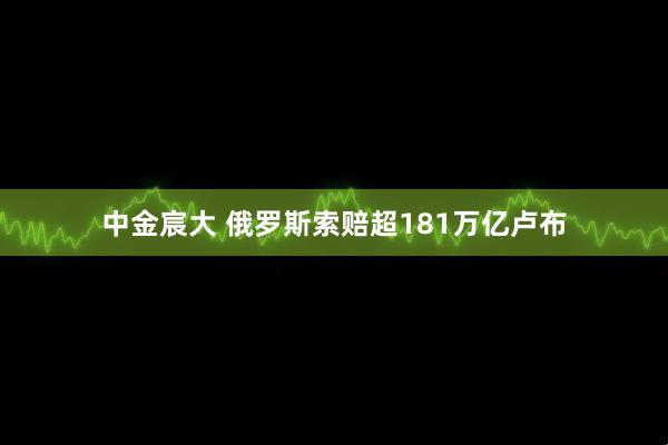 中金宸大 俄罗斯索赔超181万亿卢布