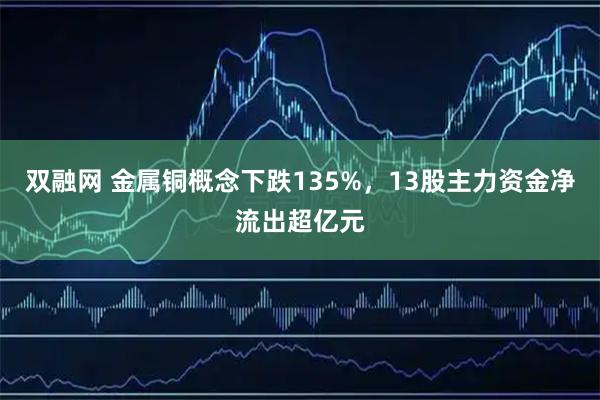 双融网 金属铜概念下跌135%,13股主力资金净流出超亿元